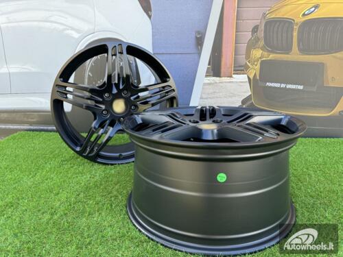 Ratlankis Porsche 911 997 Turbo Style R19X8.5J 5X130 ET57 71.6 Black half matt
