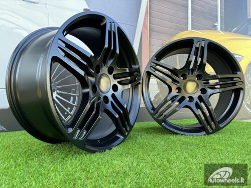 Ratlankis Porsche 911 997 Turbo Style R19X9.5J 5X130 ET46 71.6 Black half matt