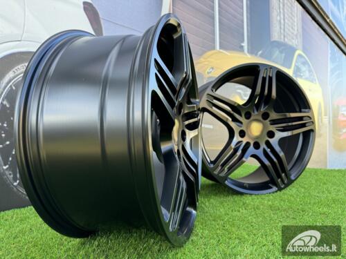 Ratlankis Porsche 911 997 Turbo Style R19X9.5J 5X130 ET46 71.6 Black half matt