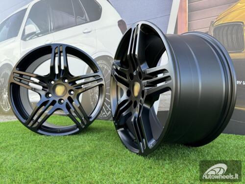 Ratlankis Porsche 911 997 Turbo Style R19X9.5J 5X130 ET46 71.6 Black half matt