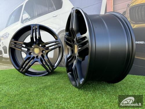 Ratlankis Porsche 911 997 Turbo Style R19X9.5J 5X130 ET46 71.6 Black half matt