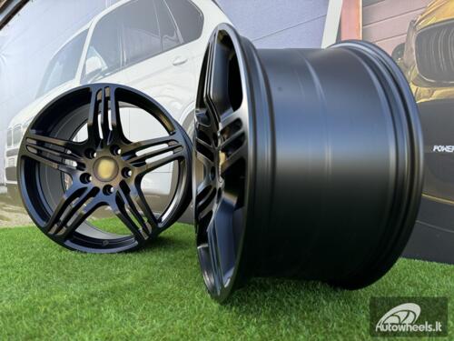 Ratlankis Porsche 911 997 Turbo Style R19X9.5J 5X130 ET46 71.6 Black half matt
