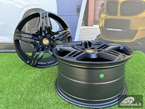 Ratlankis Porsche 911 997 Turbo Style R19X9.5J 5X130 ET46 71.6 Black half matt