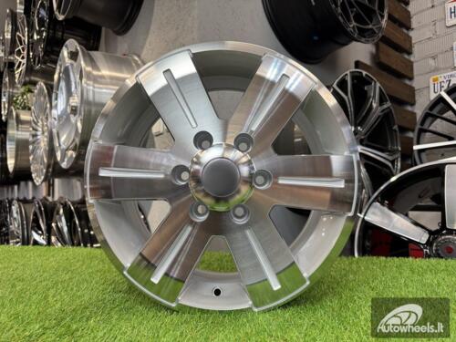 Ratlankis Mercedes Sprinter, VW Crafter 1400kg R16X7J 6X130 ET50 84.1 Silver with Diamond cut