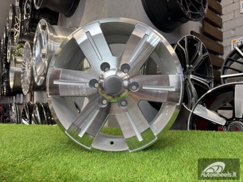 Ratlankis Mercedes Sprinter, VW Crafter 1400kg R16X7J 6X130 ET50 84.1 Silver with Diamond cut