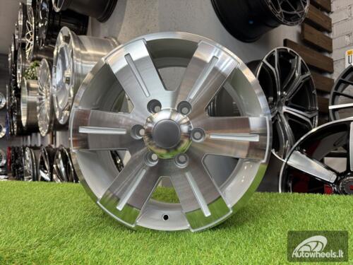 Ratlankis Mercedes Sprinter, VW Crafter 1400kg R16X7J 6X130 ET50 84.1 Silver with Diamond cut