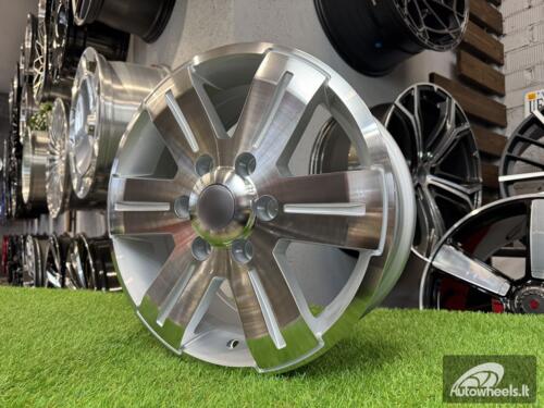Ratlankis Mercedes Sprinter, VW Crafter 1400kg R16X7J 6X130 ET50 84.1 Silver with Diamond cut