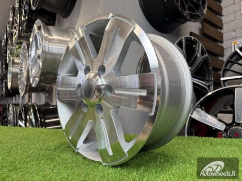 Ratlankis Mercedes Sprinter, VW Crafter 1400kg R16X7J 6X130 ET50 84.1 Silver with Diamond cut