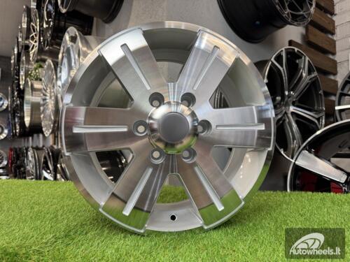 Ratlankis Mercedes Sprinter, VW Crafter 1400kg R16X7J 6X130 ET50 84.1 Silver with Diamond cut