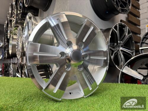 Ratlankis Mercedes Sprinter, VW Crafter 1400kg R16X7J 6X130 ET50 84.1 Silver with Diamond cut