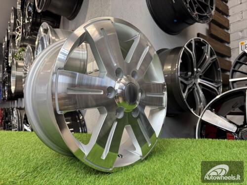 Ratlankis Mercedes Sprinter, VW Crafter 1400kg R16X7J 6X130 ET50 84.1 Silver with Diamond cut