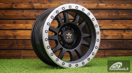 Ratlankis R16x8  5X139.7  ET  M12  110.5  B5944  Black Half Matt+Polished Lip (BLHMPL)  For 4X4  (L2)