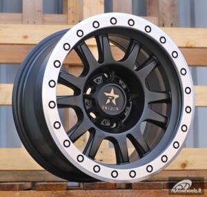 Ratlankis R16x8  5X139.7  ET  M12  110.5  B5944  Black Half Matt+Polished Lip (BLHMPL)  For 4X4  (L2)