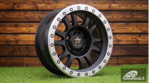 Ratlankis R16x8  5X139.7  ET  M12  110.5  B5944  Black Half Matt+Polished Lip (BLHMPL)  For 4X4  (L2)