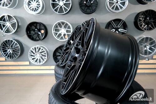 Ratlankis R17x7.5  5X112  ET  35  66.5  B1268  (H3368F)  Black+Polished Lip (BLPL)  For MER  (Z3)  (HYBRID FORGED)