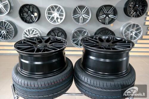 Ratlankis R17x7.5  5X112  ET  35  66.5  B1268  (H3368F)  Black+Polished Lip (BLPL)  For MER  (Z3)  (HYBRID FORGED)