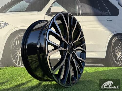 Ratlankis R20x8.5  5X127  ET  50  71.5  A1448  Black Polished (MB)  For JEEP  (P)