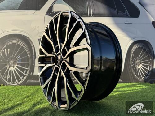 Ratlankis R20x8.5  5X127  ET  50  71.5  A1448  Black Polished (MB)  For JEEP  (P)