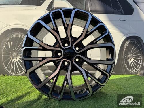 Ratlankis R21x9  5X127  ET  50  71.5  A1448  Black Polished (MB)  For JEEP  (P)