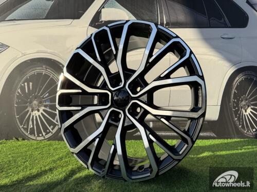 Ratlankis R21x9  5X127  ET  50  71.5  A1448  Black Polished (MB)  For JEEP  (P)