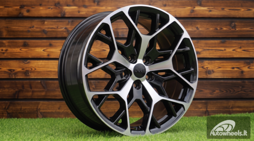 Ratlankis R21x9  5X127  ET  50  71.5  A1458  Black Polished (MB)  For JEEP  (P)
