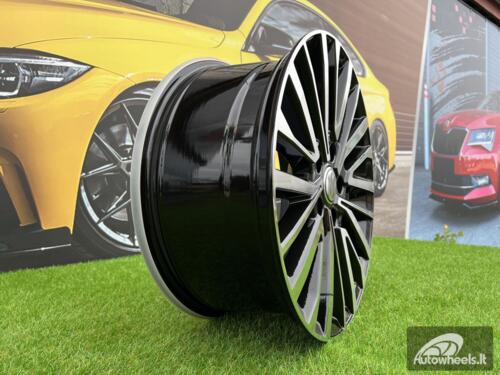 Ratlankis R17x7  5X120  ET  55  65.1  B1515  (BYF1515)  Black Polished (MB)  For VW  (Z2)  (HYBRID FORGED)