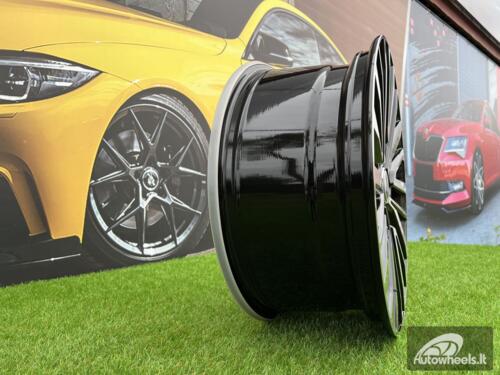 Ratlankis R17x7  5X120  ET  55  65.1  B1515  (BYF1515)  Black Polished (MB)  For VW  (Z2)  (HYBRID FORGED)