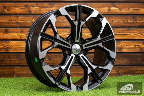 Ratlankis R19x9  5X112  ET  35  66.6  F9735  Black Polished (MB)  For BMW  (K8)  (NEW Model Rear+Front)