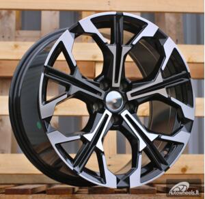 Ratlankis R19x9  5X112  ET  35  66.6  F9735  Black Polished (MB)  For BMW  (K8)  (NEW Model Rear+Front)
