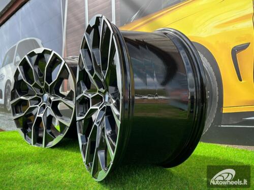 Ratlankis Albero R22X9.5J 5X112 ET33 66.5 Black with Diamond cut