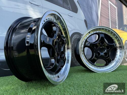 Ratlankis Porsche 964 Turbo speedline style 18X9.5J 5X130 ET50 71.56 Black with Diamond Cut Lip