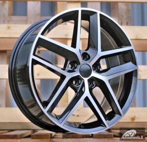 Ratlankis R18x7.5  5X112  ET  51  57.1  B1426  Black Polished (MB)  For SEAT  (Z2)