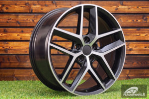 Ratlankis R18x7.5  5X112  ET  51  57.1  B1426  Black Polished (MB)  For SEAT  (Z2)