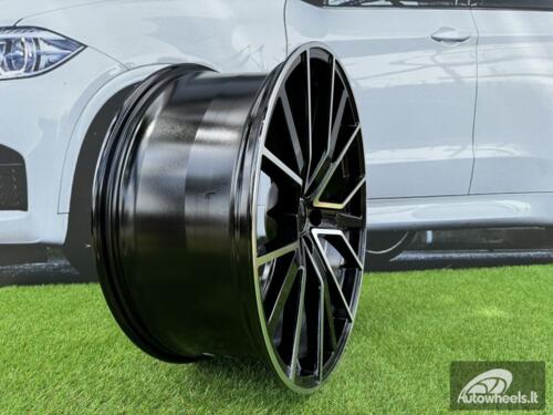 Ratlankis R19x8.5  5X112  ET  35  66.5  B5131  (FBX133)  Black Polished (MB)  For AUD  (K7)  (HYBRID FORGED)