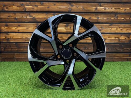 Ratlankis R17x7  5X114.3  ET  45  60.1  FE132  (FBX405)  Black Polished (MB)  For TOYOT  (K7+A+Z3+M)  (HYBRID FORGED)