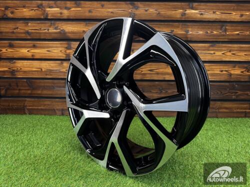 Ratlankis R17x7  5X114.3  ET  45  60.1  FE132  (FBX405)  Black Polished (MB)  For TOYOT  (K7+A+Z3+M)  (HYBRID FORGED)