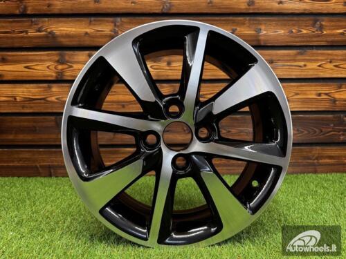 Ratlankis R15x5.5  4X100  ET  45  54.1  55504  Black Polished (MB)  For TOYOT  (A)