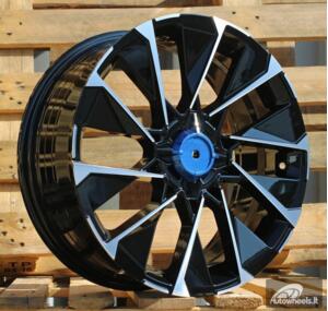 Ratlankis R17x7  4X100  ET  37  60.1  I2102  (HF2102)  Black Polished (MB)  For RENAU  (P2)  (HYBRID FORGED)