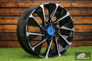 Ratlankis R17x7  4X100  ET  37  60.1  I2102  (HF2102)  Black Polished (MB)  For RENAU  (P2+M)  (HYBRID FORGED)