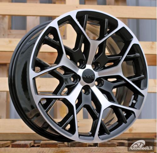 Ratlankis R20x8.5  5X127  ET  50  71.5  A1458  Black Polished (MB)  For JEEP  (P)