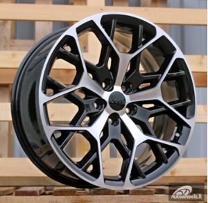 Ratlankis R20x8.5  5X127  ET  50  71.5  A1458  Black Polished (MB)  For JEEP  (P)