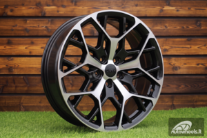 Ratlankis R20x8.5  5X127  ET  50  71.5  A1458  Black Polished (MB)  For JEEP  (P)