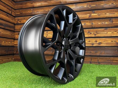 Ratlankis R20x8.5  5X127  ET  50  71.5  A1458  Black Half Matt (BLHM)  For JEEP  (P)