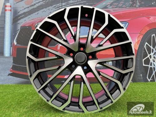Ratlankis R21x8.5  5X112  ET  34  66.5  3S1261  (YF0434)  Black Polished (MB)  For AUD  (Z6)  (HYBRID FORGED)