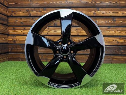 Ratlankis R19x8.5  5X112  ET  30  66.5  BK217  Black Polished (MB)  For AUD  (P)
