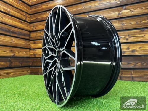 Ratlankis R18x8  5X120  ET  34  72.6  IN292  (Y1091)  Black Polished (MB)  For BMW  (P)