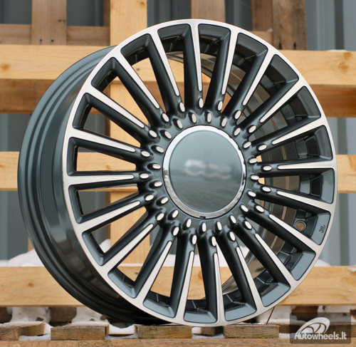 Ratlankis R16x6.5  4X98  ET  35  58.1  Y1210  Grey Polished (MG)  For FIAT  (P)  (NEW Model 500)