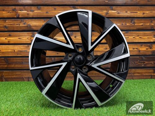 Ratlankis R18x7.5  5X112  ET  40  57.1  FE181  (IN0262)  Black Polished (MB)  For SKODA  (Z6)