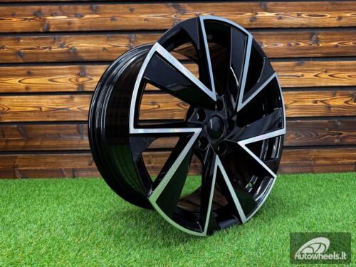 Ratlankis R18x7.5  5X112  ET  40  57.1  FE181  (IN0262)  Black Polished (MB)  For SKODA  (Z6)