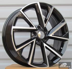 Ratlankis R18x7.5  5X112  ET  40  57.1  FE181  (IN0262)  Black Polished (MB)  For SKODA  (Z6)